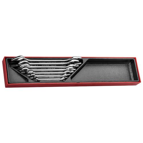 Teng 7pc AF Spanner Set Dbl. Open End 1/4-1-1/4in - TTX-Tray