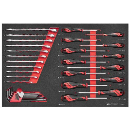 Teng 33pc Screwdriver-Spanner & Hex Key Set (EVA)