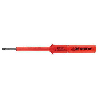 Teng 1000V Screwdriver Interchangeable 3 x 60mm Flat