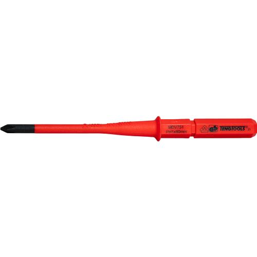 Teng 1000V Screwdriver Interchangeable PH1 x 80mm Slim