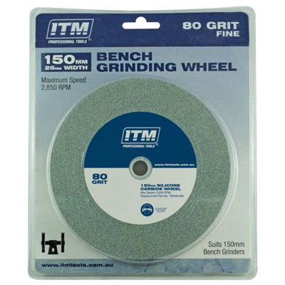 ITM Grinding Wheel Silicone Carbide 150 x 25mm 80 Grit Fine
