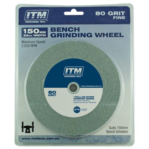 ITM Grinding Wheel Silicone Carbide 150 x 25mm 80 Grit Fine