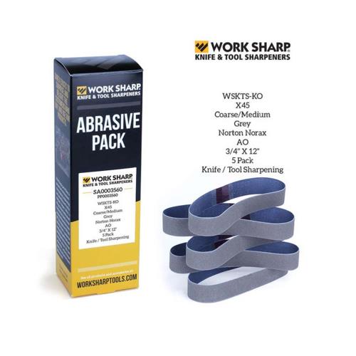 Worksharp Belt Pack 5pc X45 Ceramic To Suit WSKTS-KO