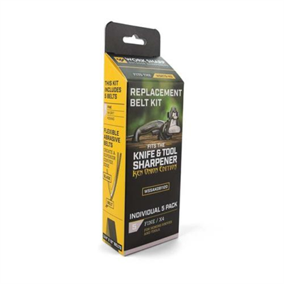 Worksharp Belt Pack 5pc X4 Fine WSKTS-KO & WSSAKO81111