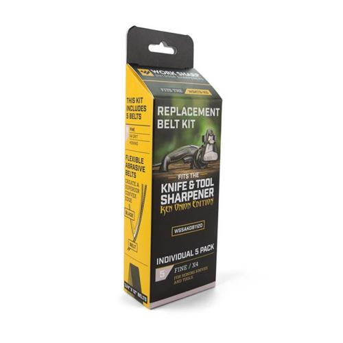 Worksharp Belt Pack 5pc X4 Fine WSKTS-KO & WSSAKO81111