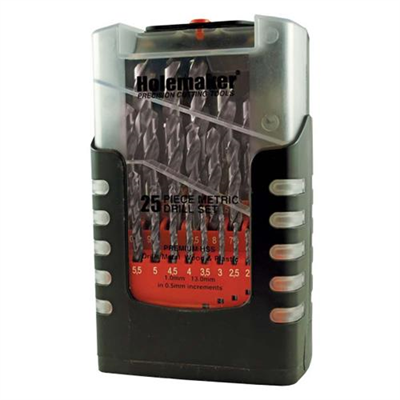 Holemaker 25pc Jobber Drill Set Split Point Metric
