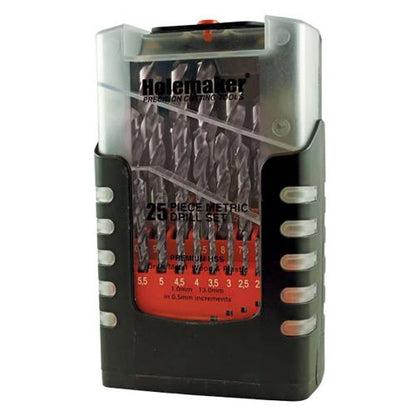 Holemaker 25pc Jobber Drill Set Split Point Metric