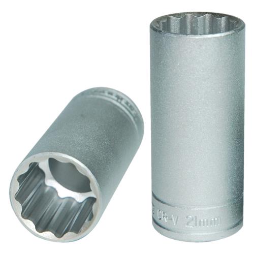 Teng 3/8in Dr. Deep Socket 21mm 12pt