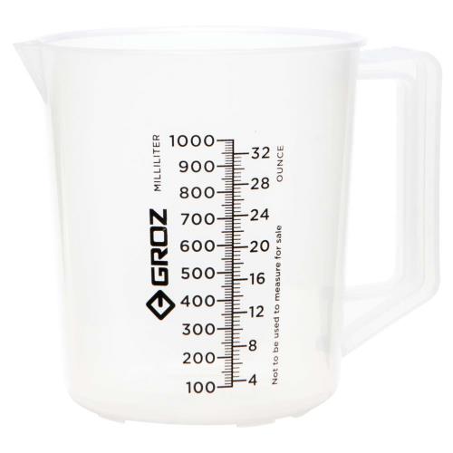 Groz Polypropylene Measuring Jug 1000ml