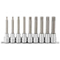 Teng 9pc 1/2in Dr. Long Ribe Bit Socket Set - M4-M13**