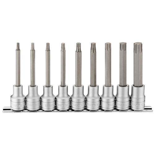 Teng 9pc 1/2in Dr. Long TX Bit Socket Set - TX20-TX60**