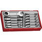 Teng 10pc Stubby Ratchet Combination Spanner Set - TC-Tray
