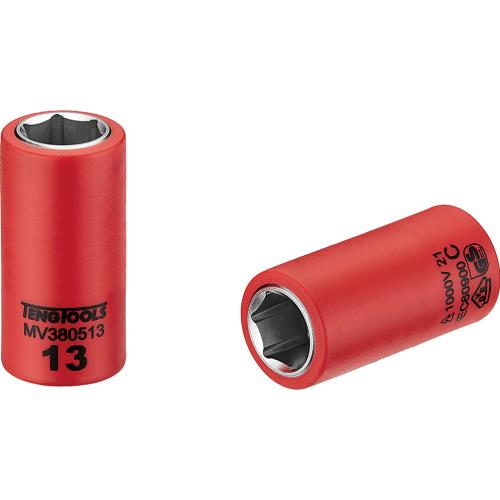 Teng 1000V VDE 3/8in Dr. Insulated Socket 13mm
