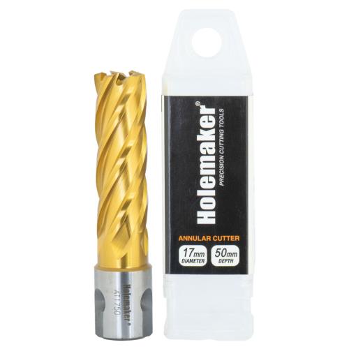 Holemaker Uni Shank Tinite (Tin) Cutter 17mmx50mm