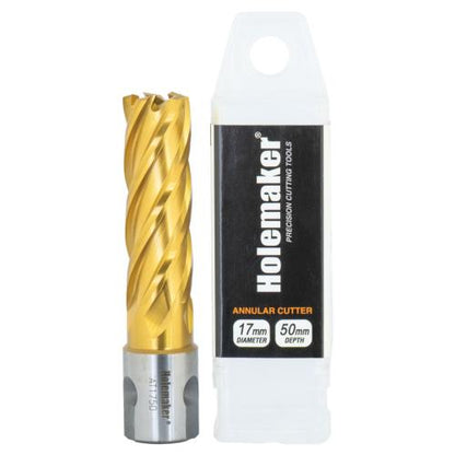 Holemaker Uni Shank Tinite (Tin) Cutter 17mmx50mm