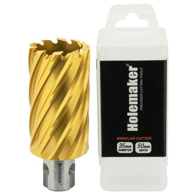 Holemaker Uni Shank Tinite (Tin) Cutter 35mmx50mm