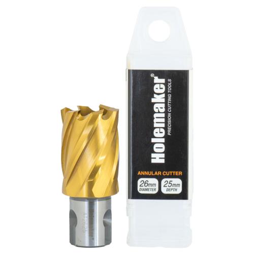 Holemaker Uni Shank Tinite (Tin) Cutter 26mmx25mm