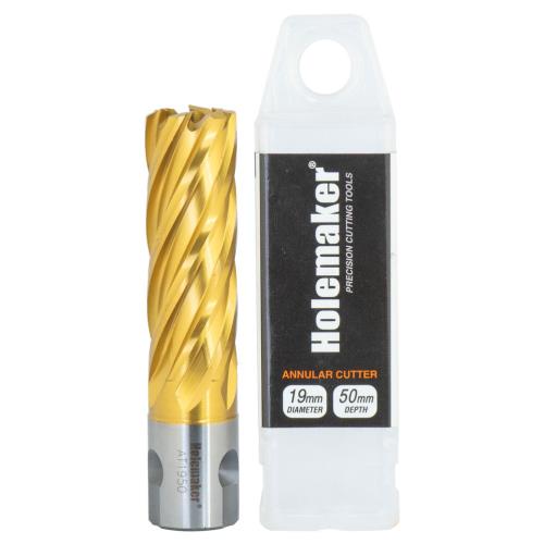 Holemaker Uni Shank Tinite (Tin) Cutter 19mmx50mm