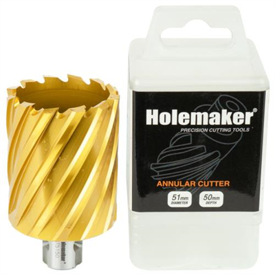 Holemaker Uni Shank Tinite (Tin) Cutter 51mmx50mm