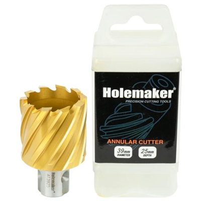 Holemaker Uni Shank Tinite (Tin) Cutter 39mmx25mm
