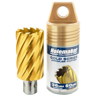 Holemaker Uni Shank Tinite (Tin) Cutter 36mmx50mm