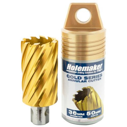 Holemaker Uni Shank Tinite (Tin) Cutter 36mmx50mm