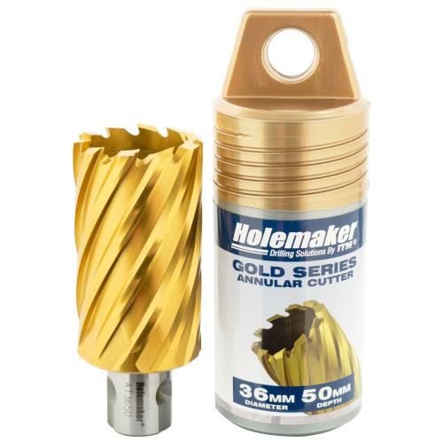 Holemaker Uni Shank Tinite (Tin) Cutter 36mmx50mm