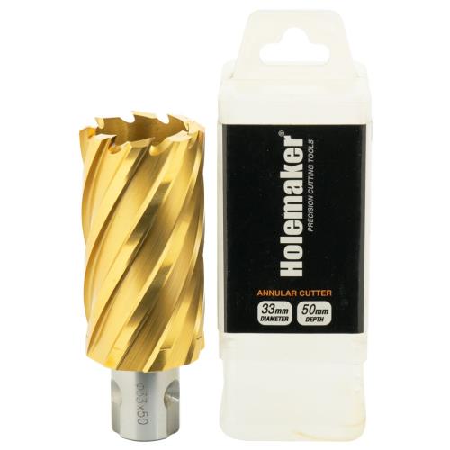 Holemaker Uni Shank Tinite (Tin) Cutter 33mmx50mm