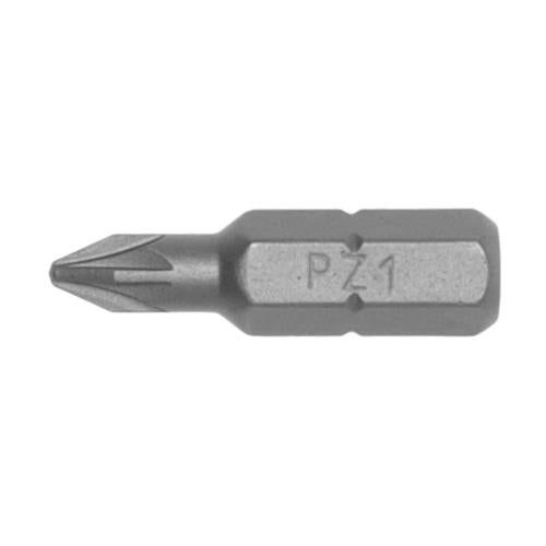 10pc 1/4in Hex PZ#1 Bit X 25mm (L)