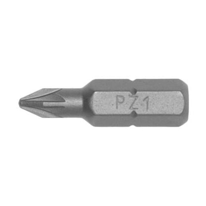 10pc 1/4in Hex PZ#1 Bit X 25mm (L)