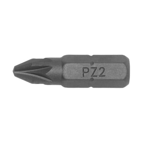 10pc 1/4in Hex PZ#2 Bit X 25mm (L)