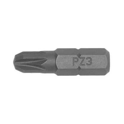 10pc 1/4in Hex PZ#3 Bit X 25mm (L)