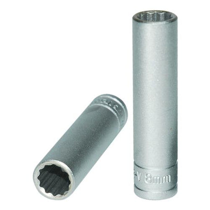 Teng 1/4in Dr. Deep Socket 8mm 12pt