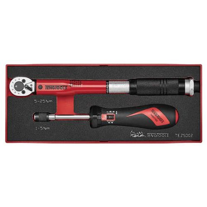 Teng 2pc 1/4in Torque Set 1-25 Nm
