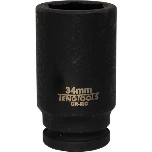 Teng 3/4in Dr. Deep Impact Socket 34mm DIN