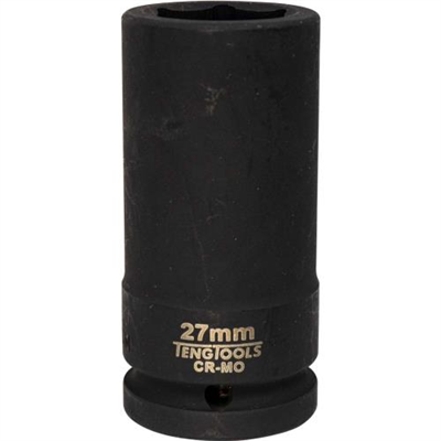 Teng 3/4in Dr. Deep Impact Socket 27mm DIN