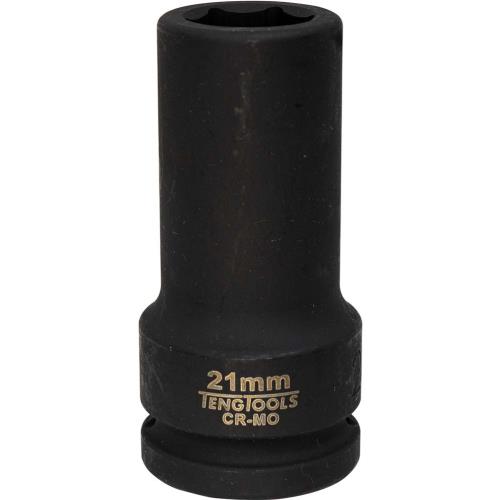 Teng 3/4in Dr. Deep Impact Socket 21mm DIN
