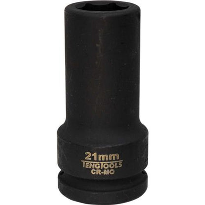 Teng 3/4in Dr. Deep Impact Socket 21mm DIN