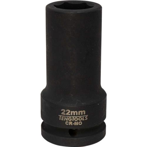 Teng 3/4in Dr. Deep Impact Socket 22mm DIN