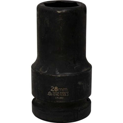 Teng 1in Dr. Thin Wall Deep Impact Socket 28mm Din
