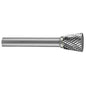 Holemaker Carbide Burr 3/8x3/8x1/4in Inverted Cone Shape DC