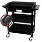 ProEquip 3-Shelf Steel Service Trolley