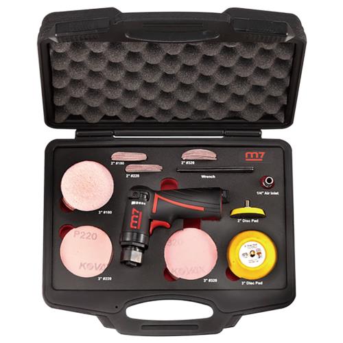 M7 3in Mini Dual Action Sander 66pc Kit 18000rpm