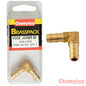 Champion Hose Joiner 90 deg Barb Elbow Brass 5/16-5/16