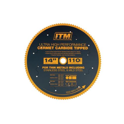 ITM 350mm Cermet Carbide Metal Cutting Blade, 110T