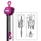 ITM Chain Block-Heavy Duty-1 Ton-3 Meter Lift