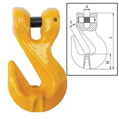 ITM G80 Clevis Shortening Grab Hook-7-8mm Chain