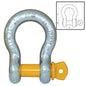 ITM Bow Shackle-Yellow Pin GS Screw Pin-17 Ton-38mm Body