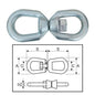 ITM Commercial Chain Swivel-Electric Galvanised-16mm