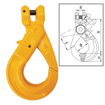 ITM G80 Clevis Self Locking Hook-10mm Chain